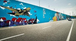 Türkiye’nin en büyük grafiti çalışması Filli Boya’nın desteğiyle İstanbul Havalimanı’nda hayata geçirildi
