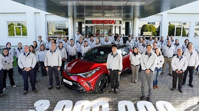 Toyota Otomotiv Sanayi Türkiye 3 Milyonuncu Aracını Üretti